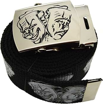 Amazon.com: ACCmall Cry & Smile 2 Face Canvas Military Black